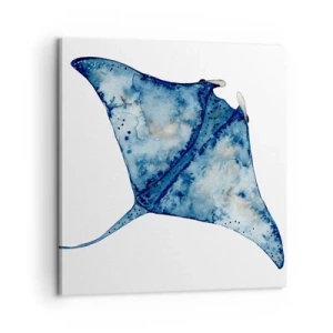 Impression sur toile - Image sur toile - La vie en bleu - 60x60 cm