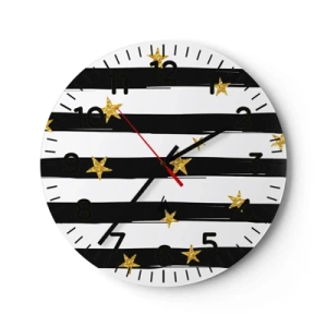Horloge murale - Pendule murale - Nous sommes tous nés sous une bonne étoile - 30x30 cm