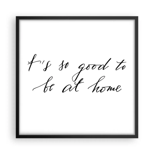 Affiche dans un cadre noir - Poster - Toute la vérite - 50x50 cm