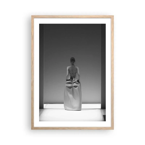 Affiche dans un chêne clair - Poster - Simplicité raffinée - 50x70 cm