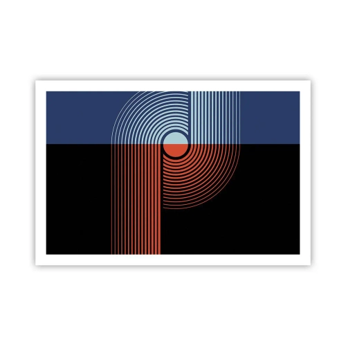 Affiche - Poster - Dans une étreinte géométrique - 91x61 cm