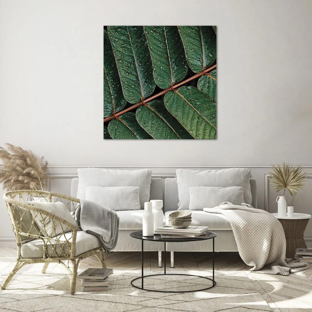 Impression sur verre - Image sur verre - Au rythme de la verdure - 40x40 cm