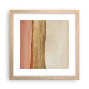 Affiche dans un chêne clair - Poster - Composition verticale - 30x30 cm