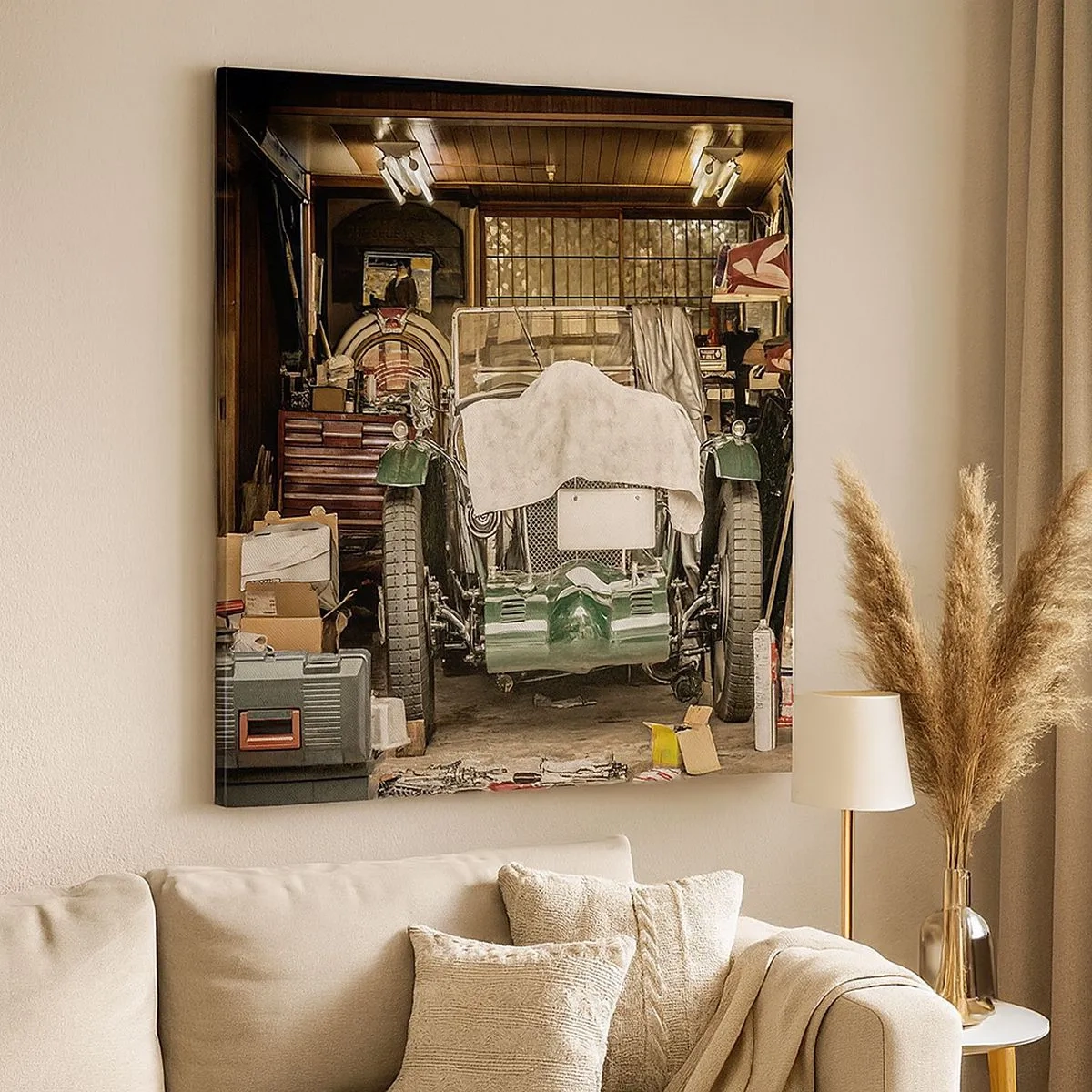 Impression sur toile - Image sur toile - Retour vers le passé - 30x30 cm