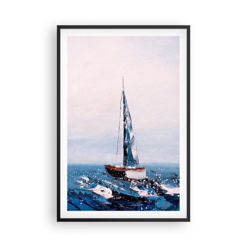 Affiche dans un cadre noir - Poster - Confrérie du vent - 61x91 cm