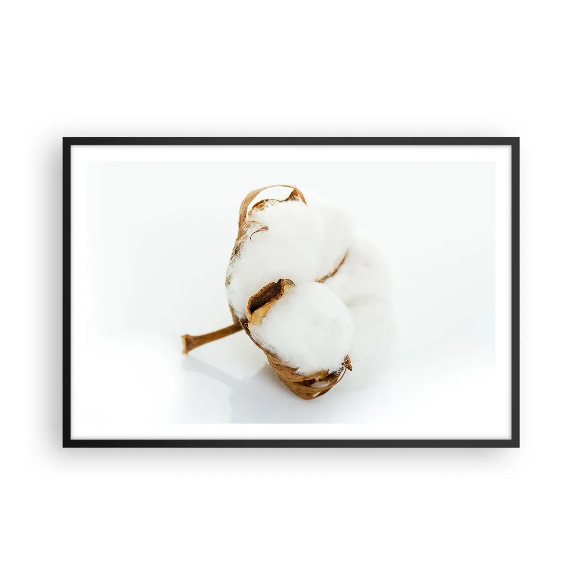 Affiche dans un cadre noir - Poster - Doux par nature - 91x61 cm