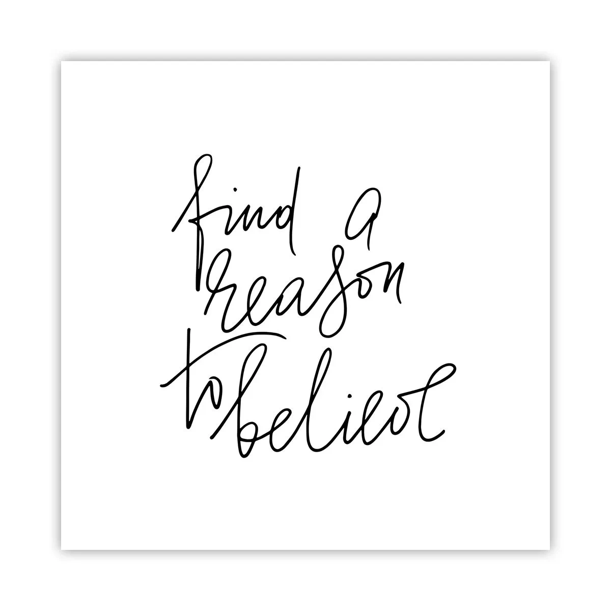 Affiche - Poster - C'est possible - 50x50 cm