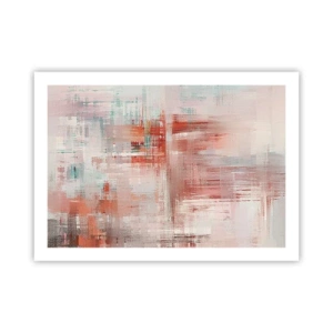 Affiche - Poster - Brumeux. Mais rose - 70x50 cm