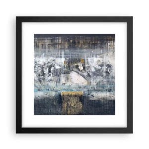 Affiche dans un cadre noir - Poster - Comme sur la glace, comme après décembre - 30x30 cm