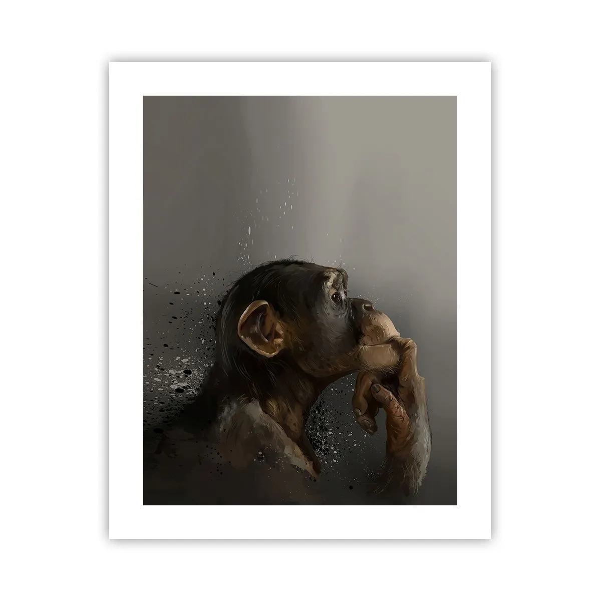 Affiche - Poster - Certainement un penseur - 40x50 cm