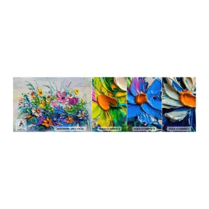 Échantillon De Papier Peint Standard Eco - Absolument pas une nature morte - Fleurs, Bouquet de fleurs, Jardin - 100x30 cm
