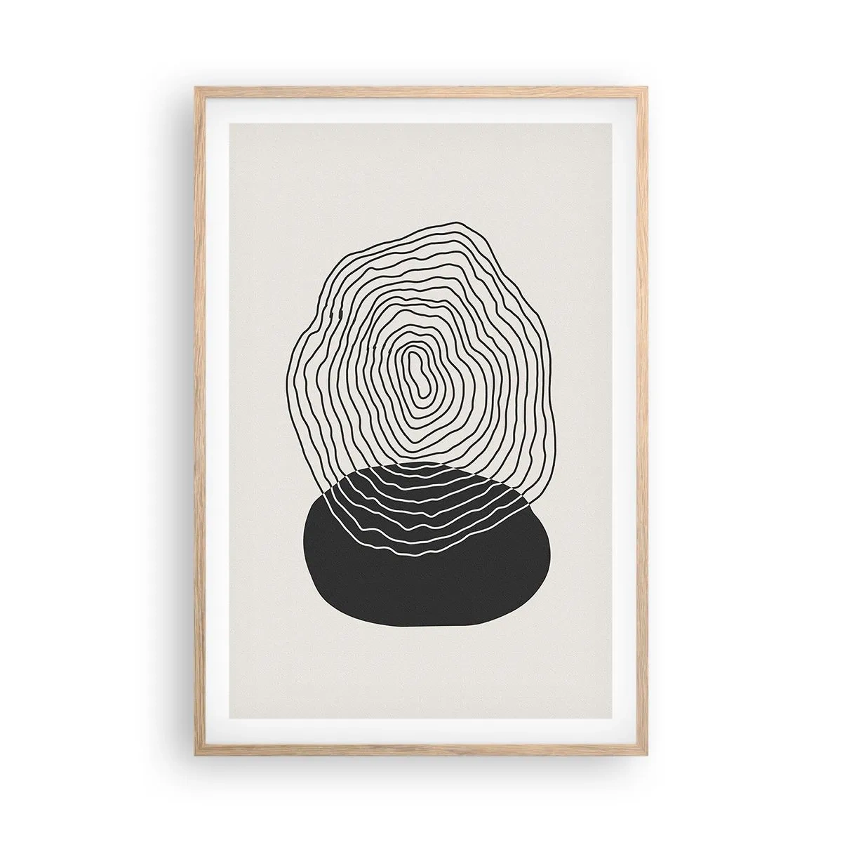Affiche dans un chêne clair - Poster - Durabilité et oscillation - 61x91 cm
