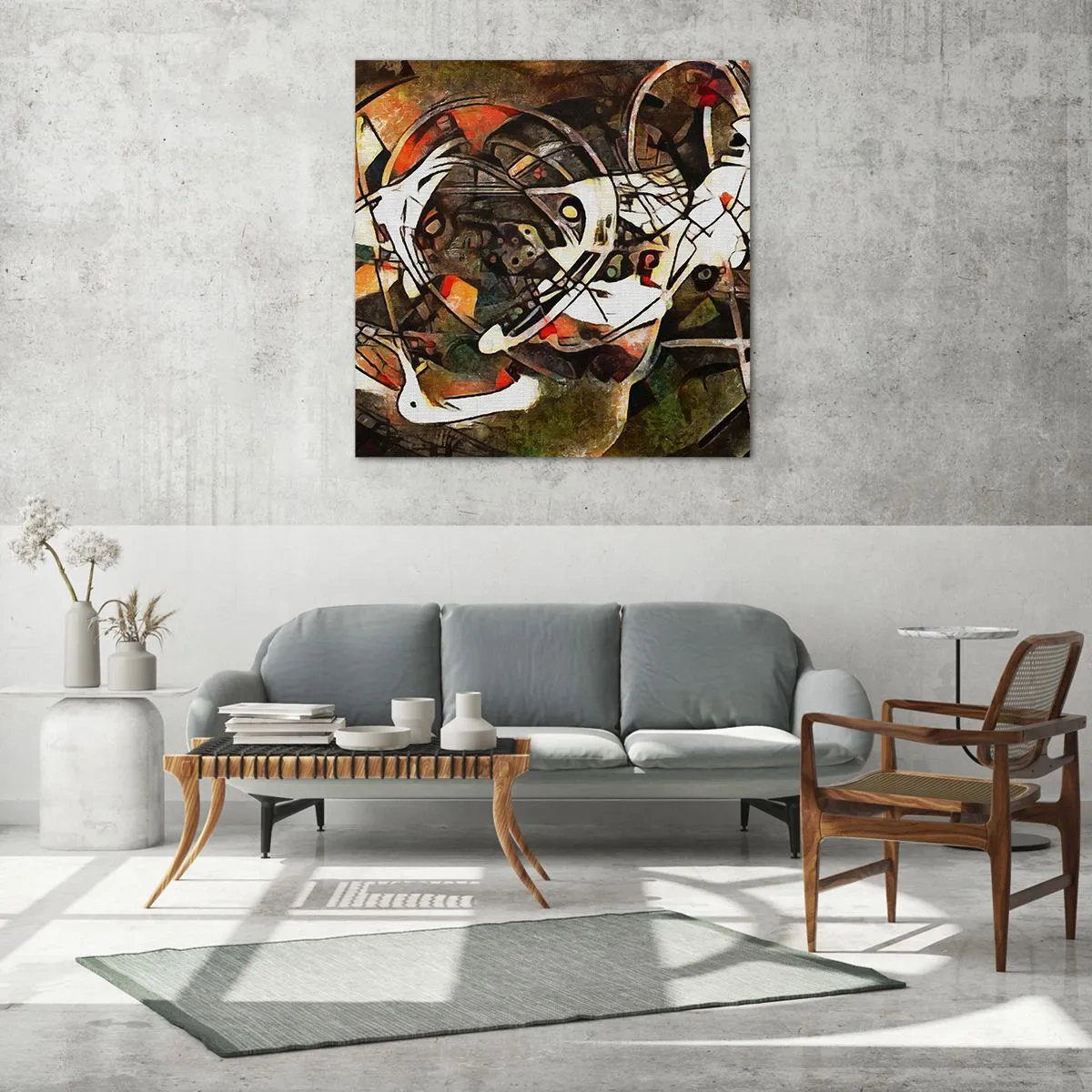 Impression sur verre - Image sur verre - Vous entendez le mouvement ? - 40x40 cm