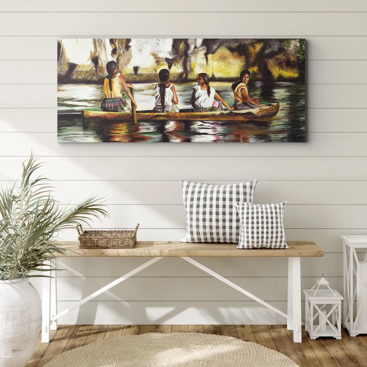 Impression sur toile - Image sur toile - Dans un paradis polynésien - 90x30 cm