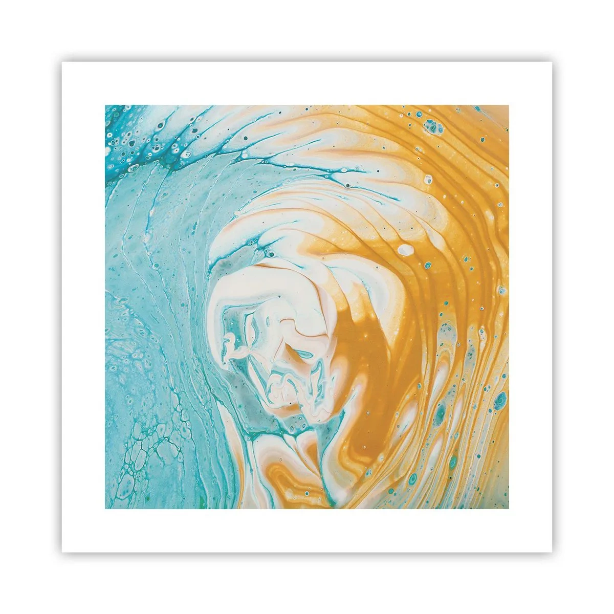 Affiche - Poster - Tourbillon pastel - 40x40 cm