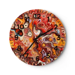 Horloge murale - Pendule murale - Si les noix fondaient dans du miel - 40x40 cm