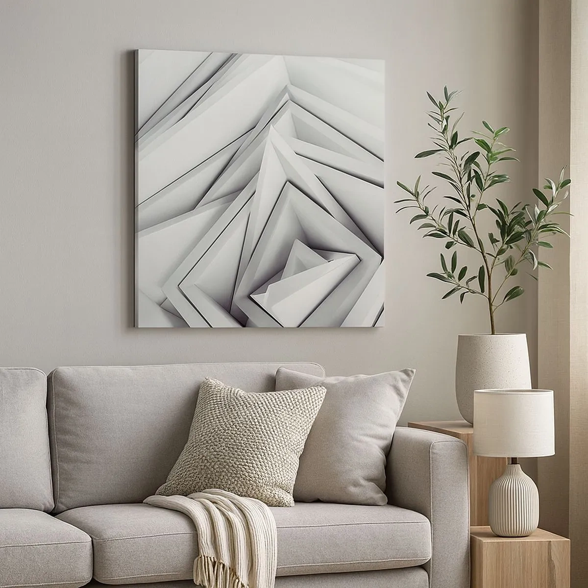 Impression sur toile - Image sur toile - Bourgeon d’angles vifs - 30x30 cm