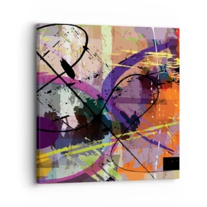 Impression sur toile - Image sur toile - Vous pouvez aller tout droit ou autour - 30x30 cm