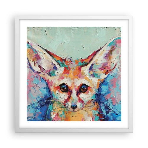 Affiche dans un cadre blanc - Poster - Etes-vous prêts pour moi? - 50x50 cm