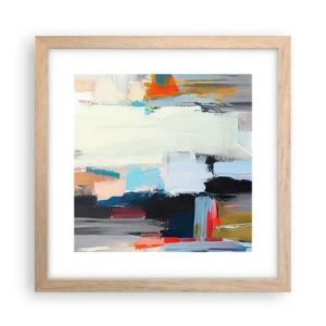 Affiche dans un chêne clair - Poster - Y a-t-il une méthode ? - 30x30 cm