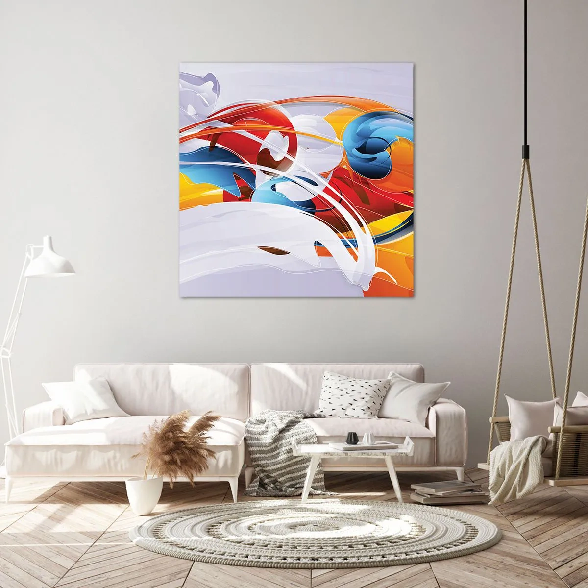 Impression sur toile - Image sur toile - La danse des éléments - 40x40 cm