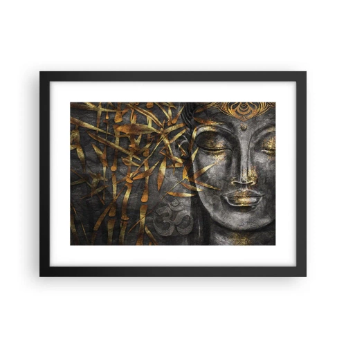 Affiche dans un cadre noir - Poster - Ressentir le calme - 40x30 cm