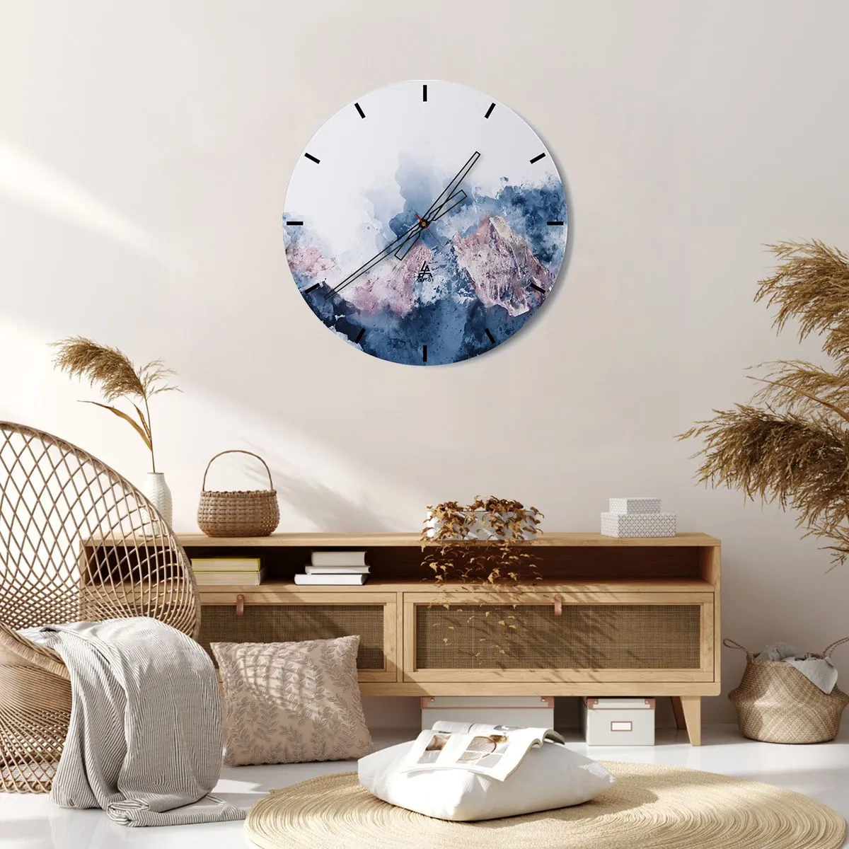 Horloge murale - Pendule murale - Ce sont des sommets ! - 40x40 cm