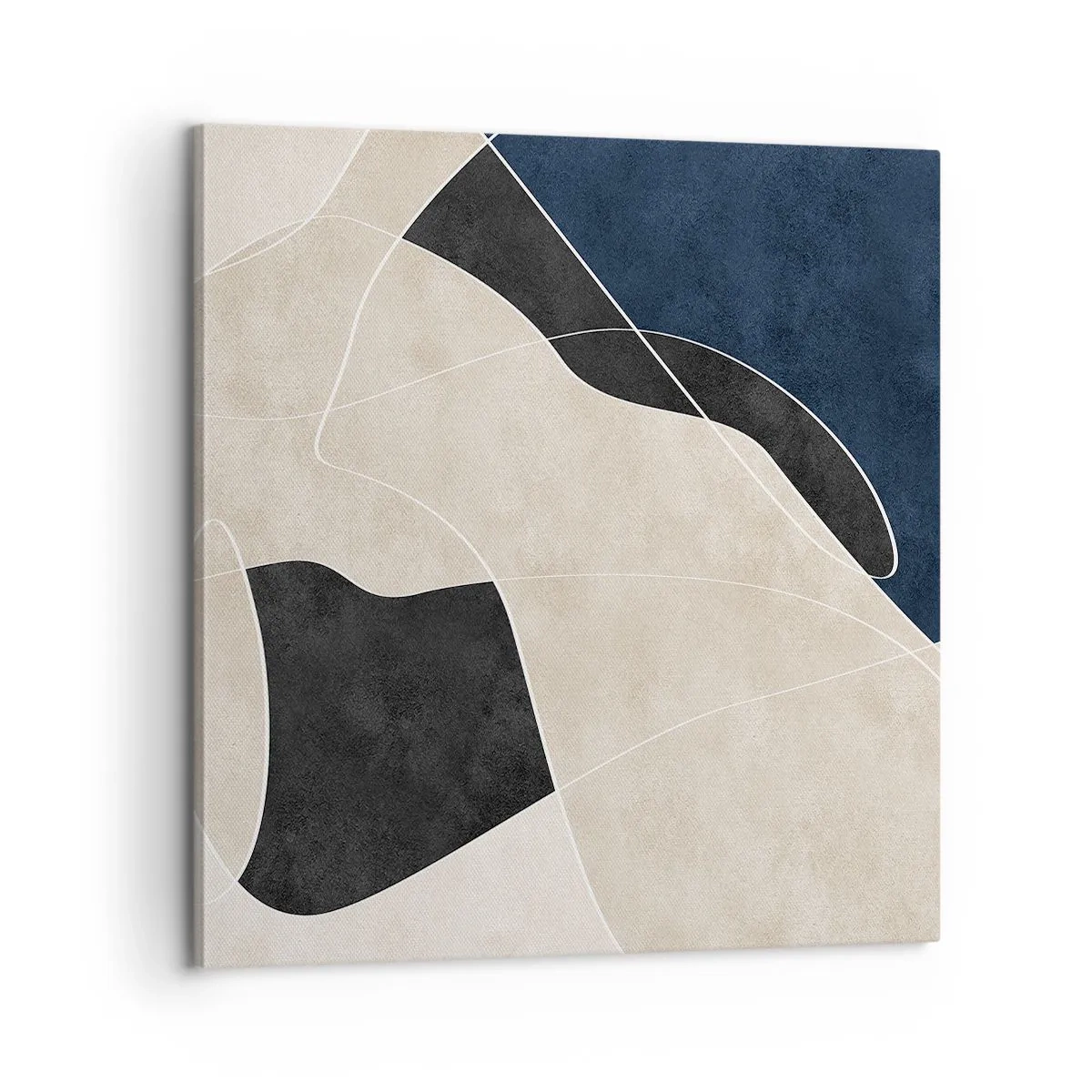 Impression sur toile - Image sur toile - Composition abstraite - contraste de couleurs - 60x60 cm