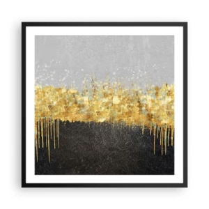Affiche dans un cadre noir - Poster - Vers l'intérieur et vers le haut - 60x60 cm