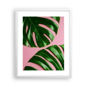 Affiche dans un cadre blanc - Poster - Rendez-vous vert - 40x50 cm