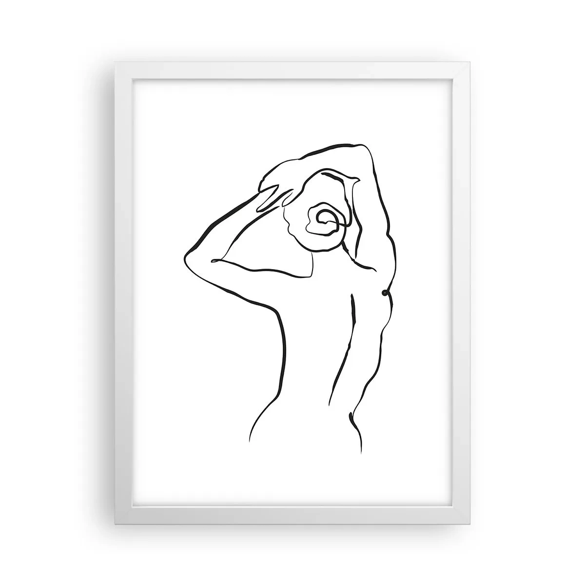 Affiche dans un cadre blanc - Poster - Action matinale - 30x40 cm