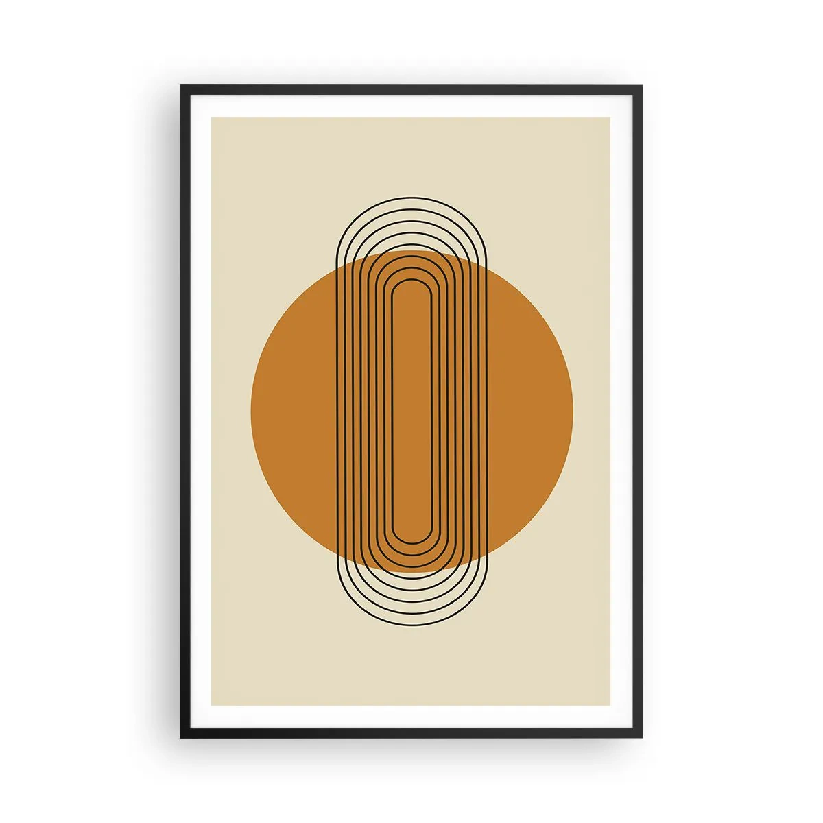 Affiche dans un cadre noir - Poster - Plan idéal - 70x100 cm