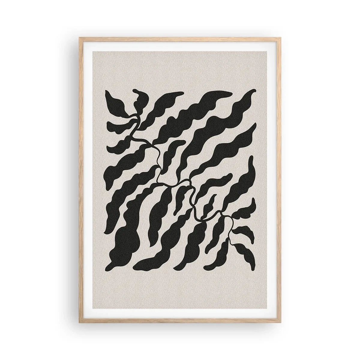 Affiche dans un chêne clair - Poster - La nature du carré - 70x100 cm