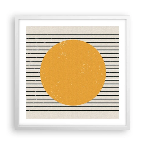 Affiche dans un cadre blanc - Poster - Le pouvoir de la simplicité - 50x50 cm