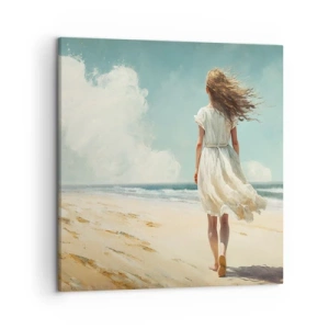 Impression sur toile - Image sur toile - Pour rencontrer le soleil et le vent - 50x50 cm