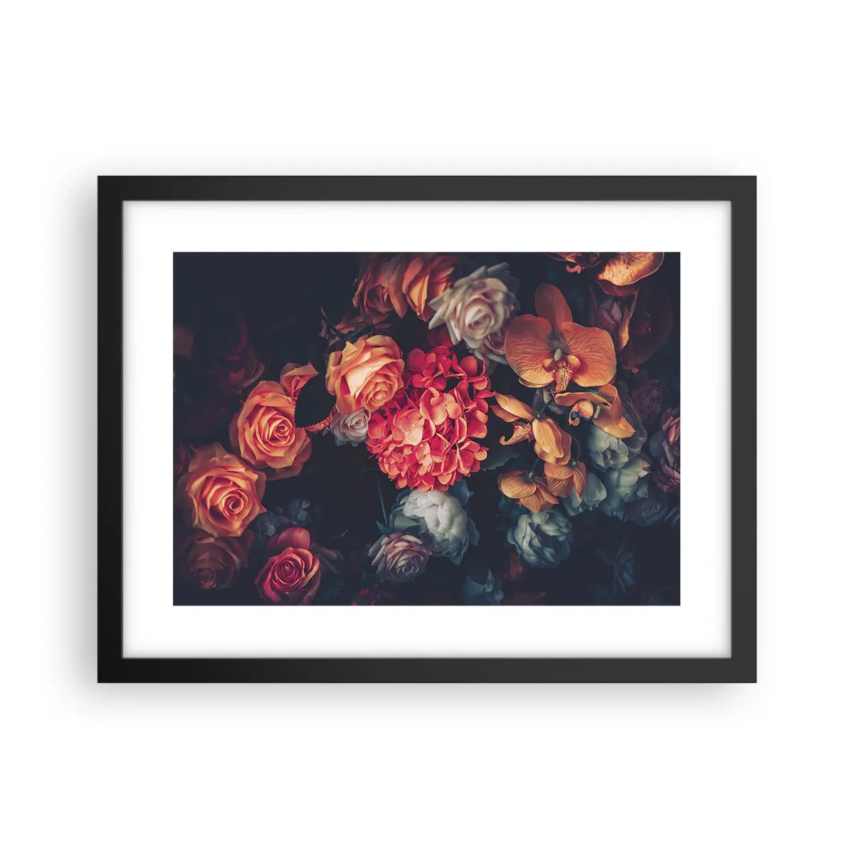 Affiche dans un cadre noir - Poster - Comme chez les maîtres hollandais - 40x30 cm