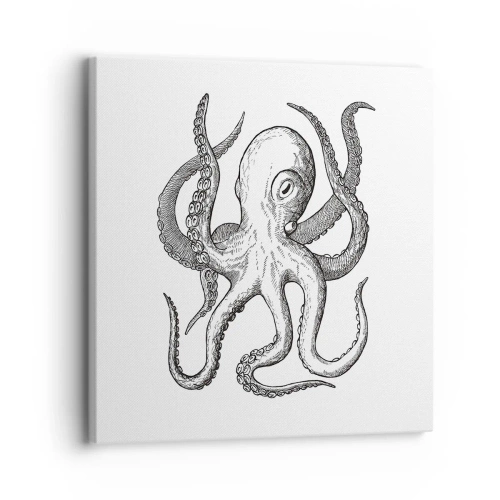 Impression sur toile - Image sur toile - Dansant avec les vagues - 30x30 cm