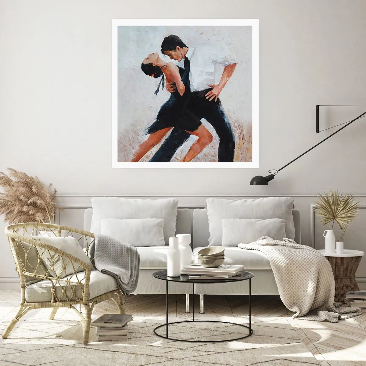 Affiche - Poster - Tango de mes rêves et pensées - 40x40 cm