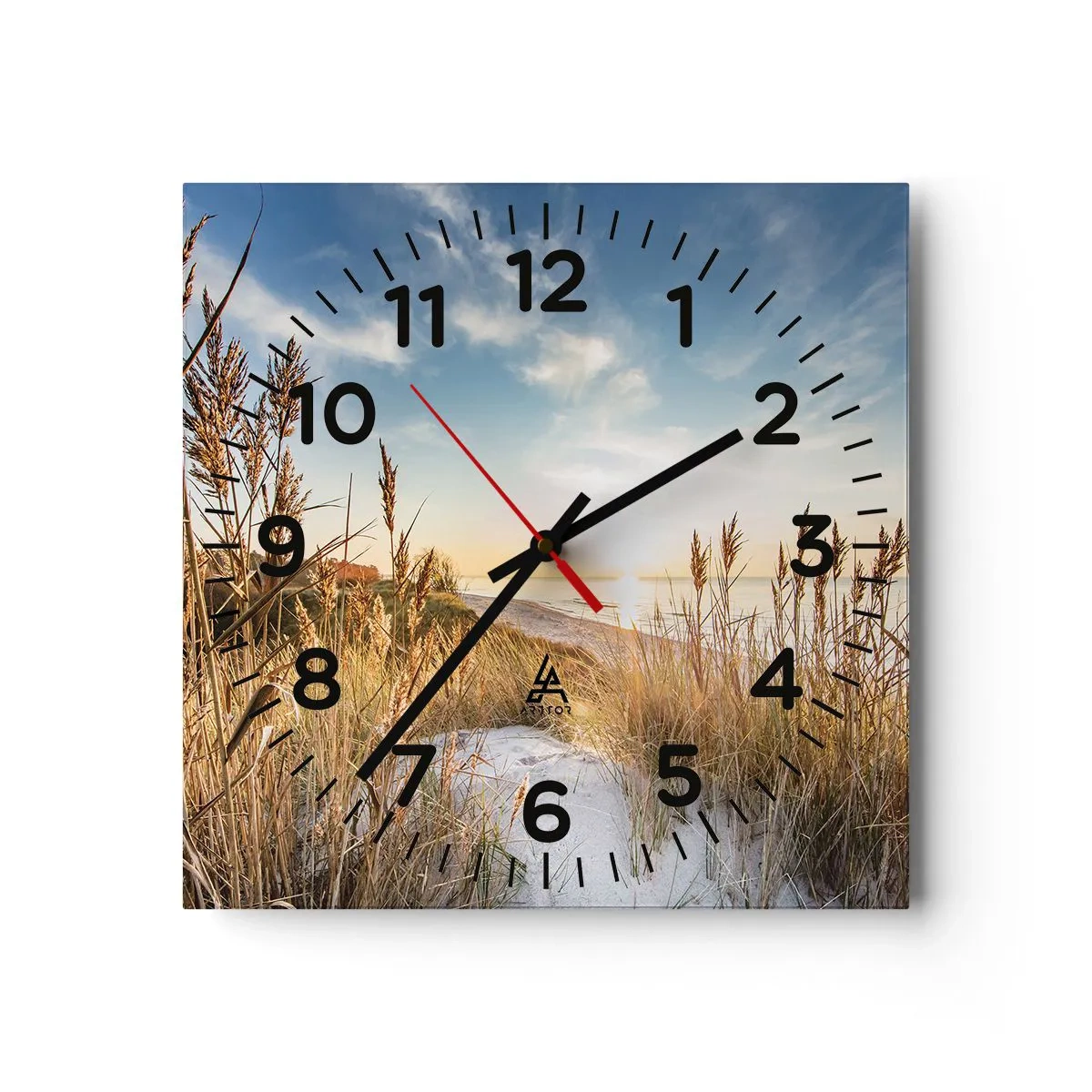 Horloge murale - Pendule murale - Plage du nord - 30x30 cm