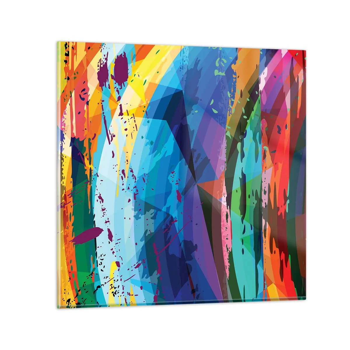 Impression sur verre - Image sur verre - Vertiges colorés - 30x30 cm