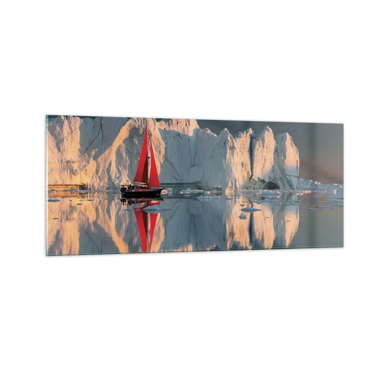 Impression sur verre - Image sur verre - Aux limites du monde - 100x40 cm