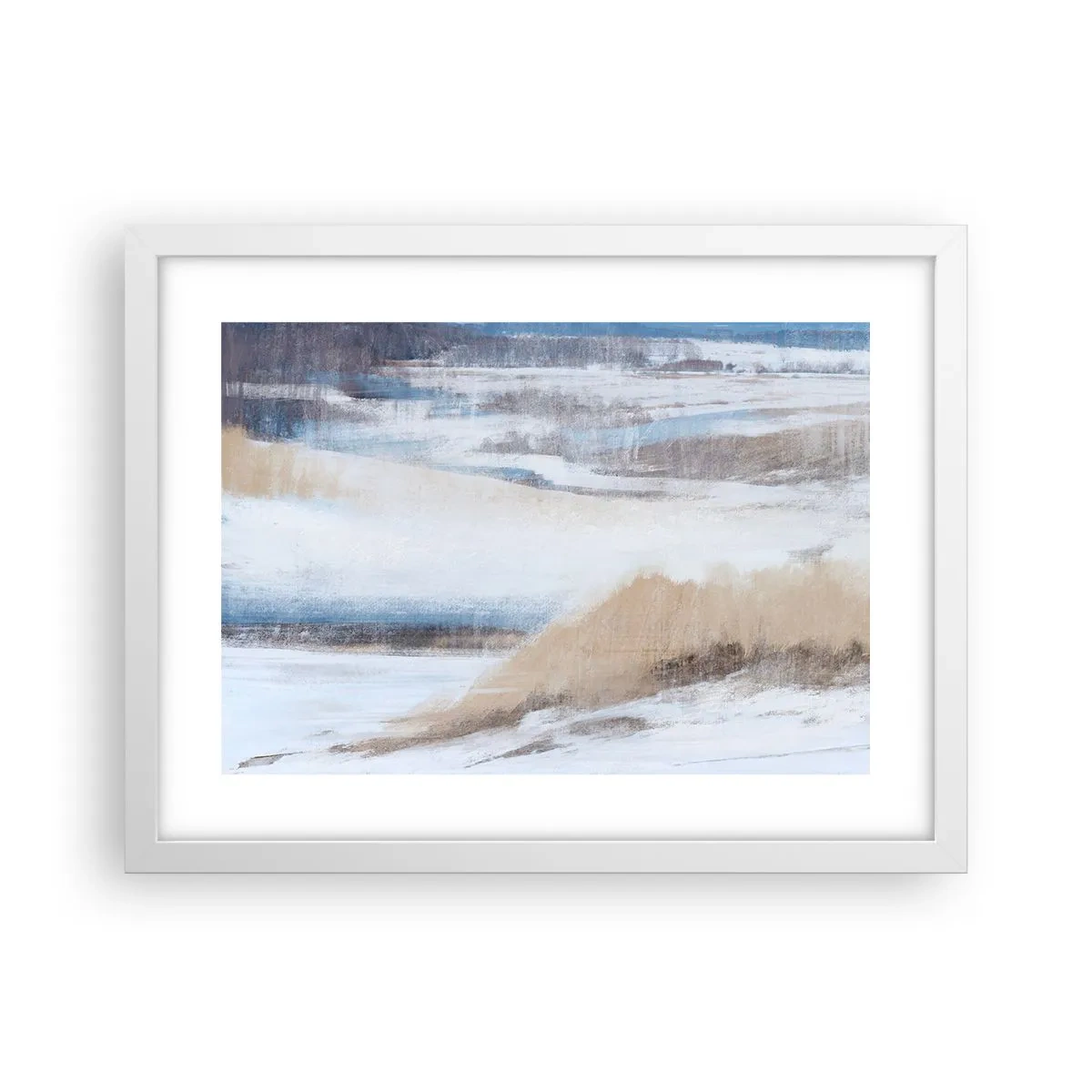 Affiche dans un cadre blanc - Poster - Composition hivernale - 40x30 cm