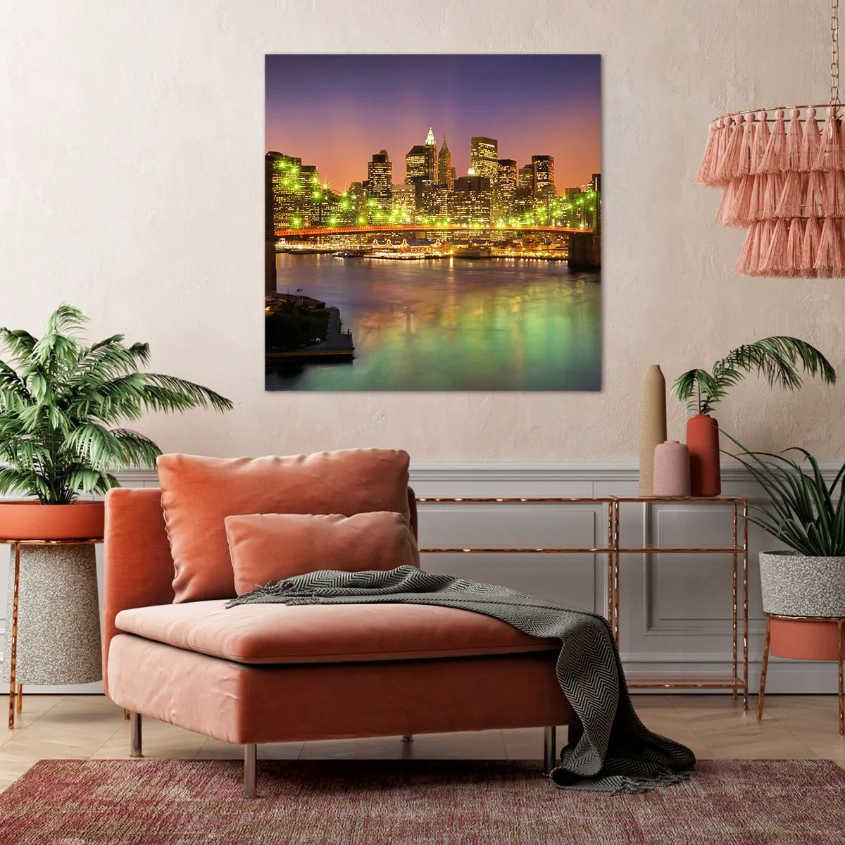Impression sur toile - Image sur toile - Ici la lumière ne s'éteint jamais - 60x60 cm