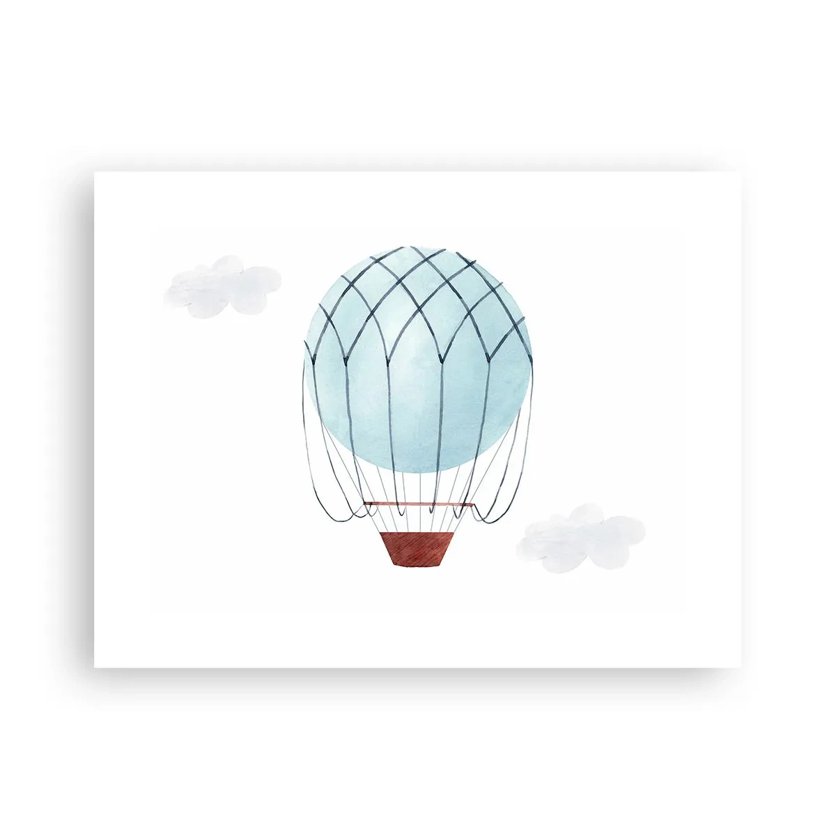 Affiche - Poster - Entièrement dans les nuages - 40x30 cm