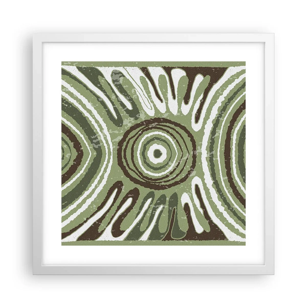 Affiche dans un cadre blanc - Poster - Une explosion d'émotions - 40x40 cm