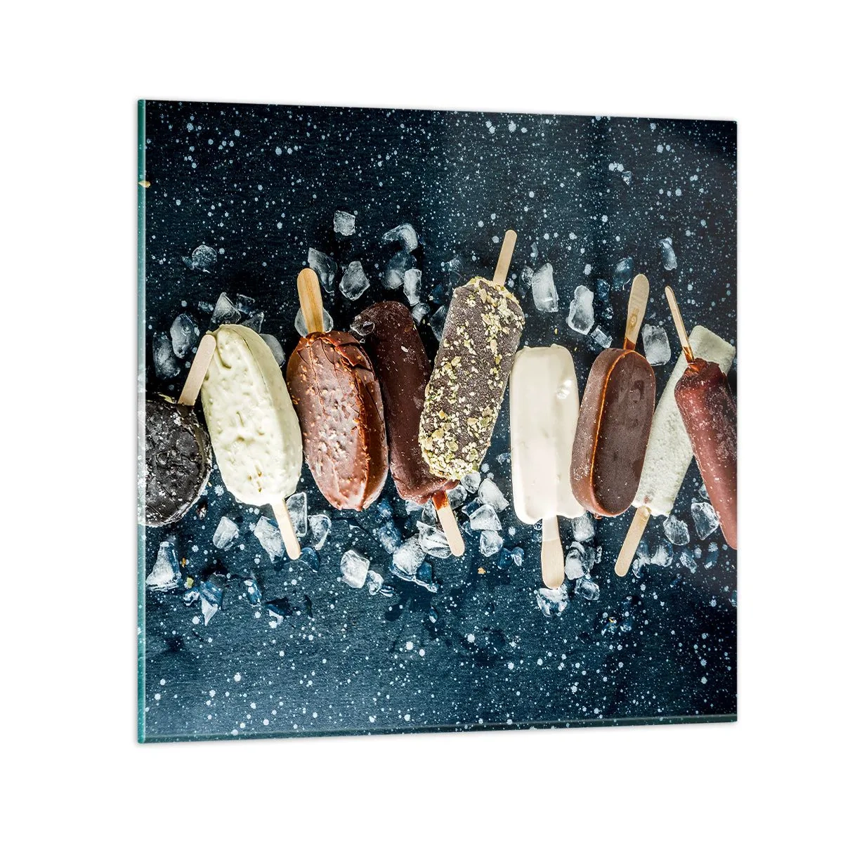 Impression sur verre - Image sur verre - Le goût de l'été chaud - 40x40 cm