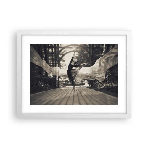 Affiche dans un cadre blanc - Poster - La danse de l'esprit jardin - 40x30 cm