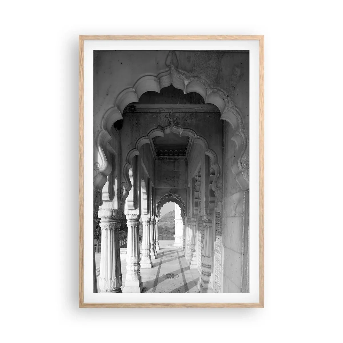 Affiche dans un chêne clair - Poster - Les contes de fées orientaux se déroulent ici - 61x91 cm