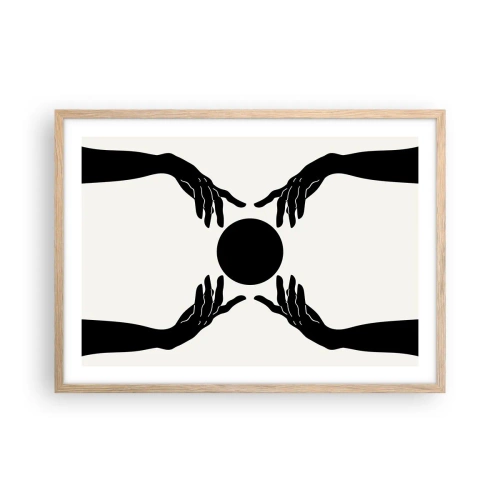 Affiche dans un chêne clair - Poster - Signe secret - 70x50 cm