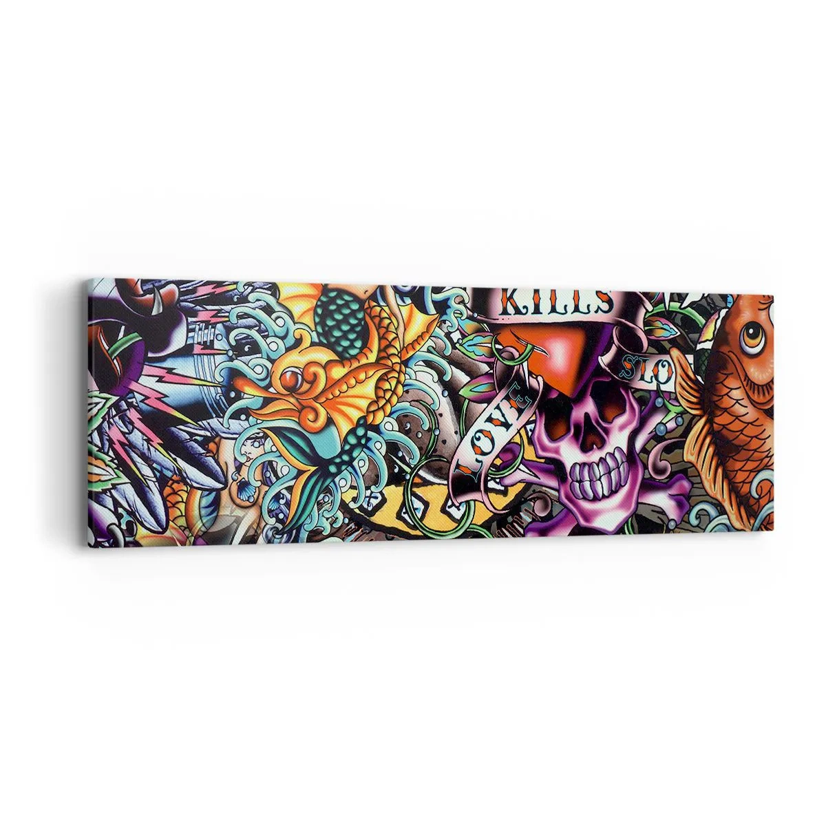 Impression sur toile - Image sur toile - Le rêve du tatoueur - 90x30 cm